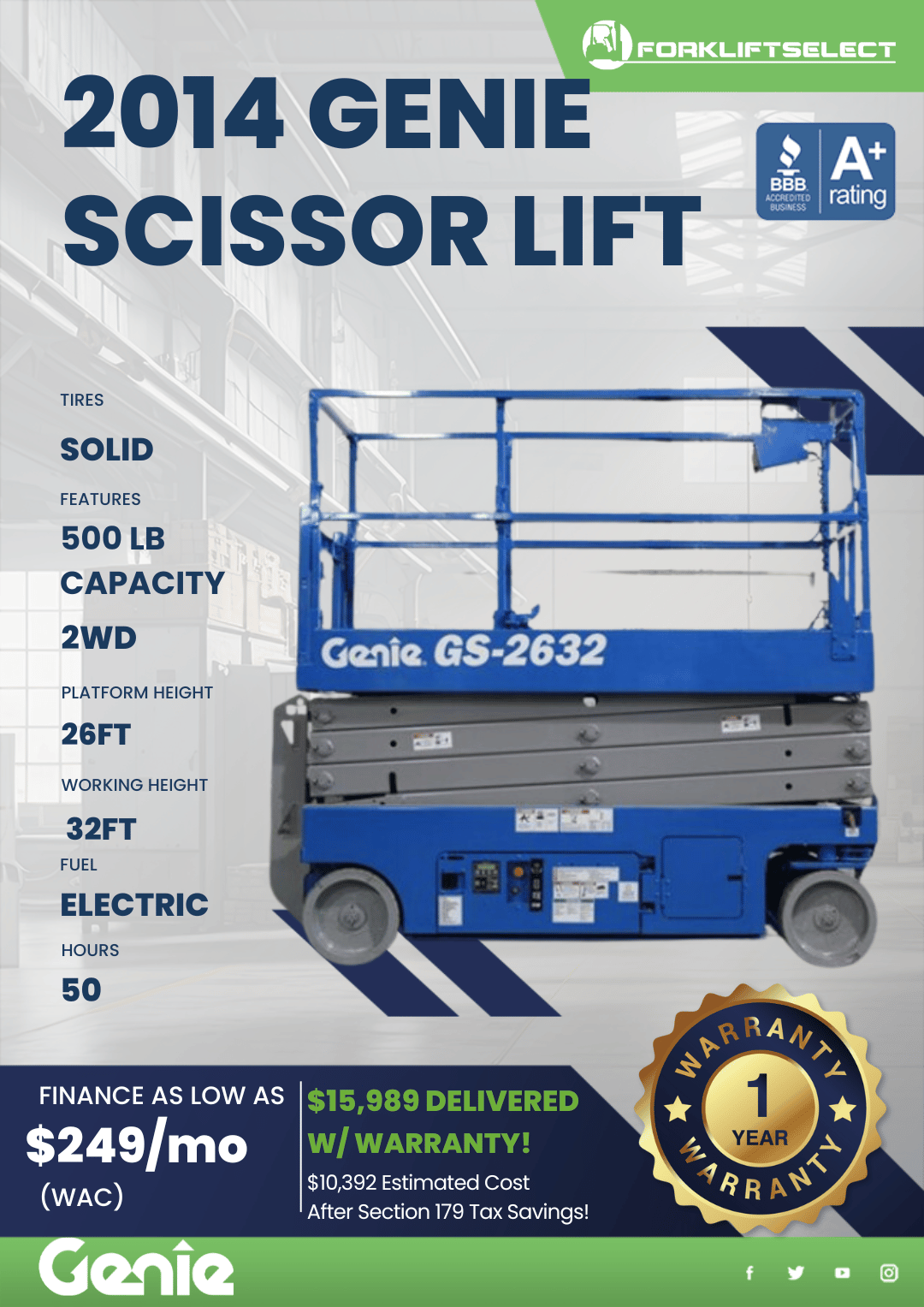 2014 GENIE SCISSOR LIFT