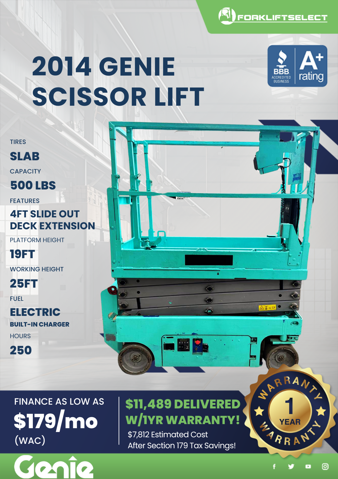 2014 GENIE SCISSOR LIFT
