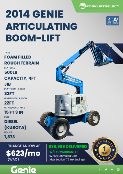 2014 GENIE ARTICULATING BOOM LIFT