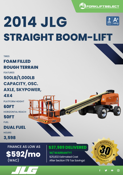 2014 JLG STRAIGHT BOOM LIFT