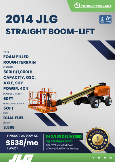 2014 JLG STRAIGHT BOOM LIFT