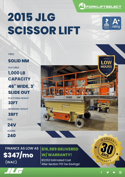 2015 JLG SCISSOR LIFT