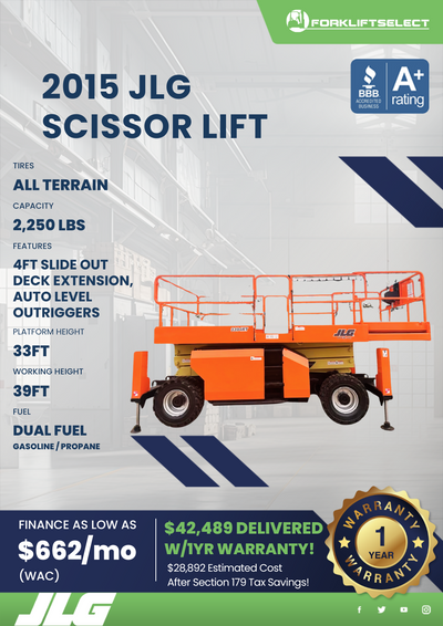 2015 JLG SCISSOR LIFT