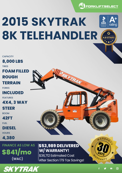 2015 SKYTRAK 8K TELEHANDLER