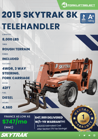 2015 SKYTRAK 8K TELEHANDLER