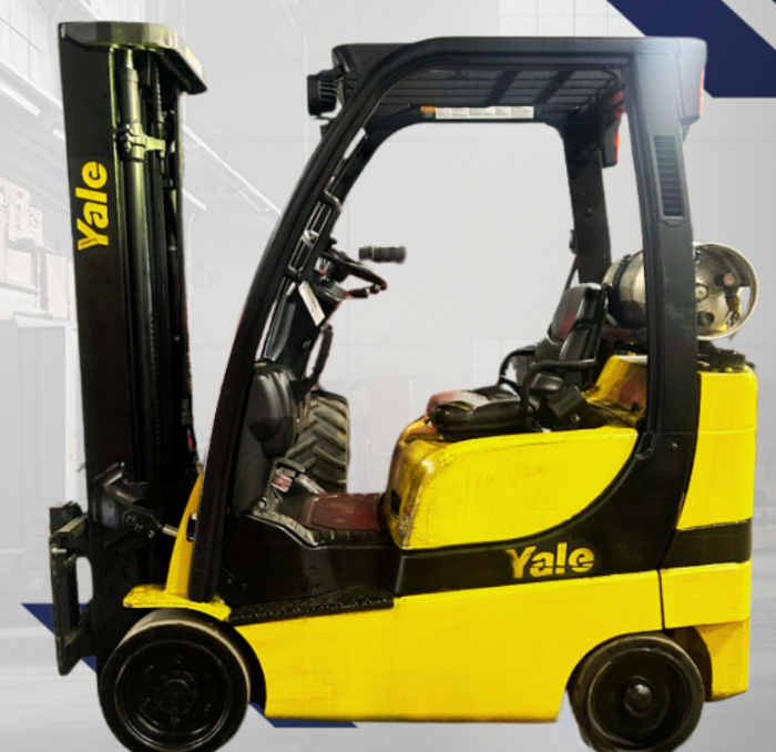 2015 YALE 4K CUSHION TIRE FORKLIFT