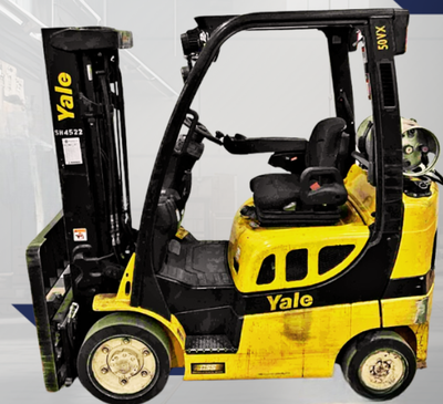 2015 YALE 5K CUSHION TIRE FORKLIFT