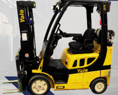 2015 YALE 5K CUSHION TIRE FORKLIFT