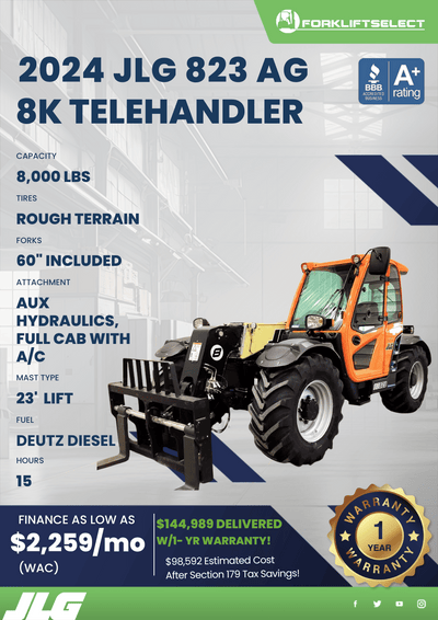 2024 JLG 823 AG 8K TELEHANDLER