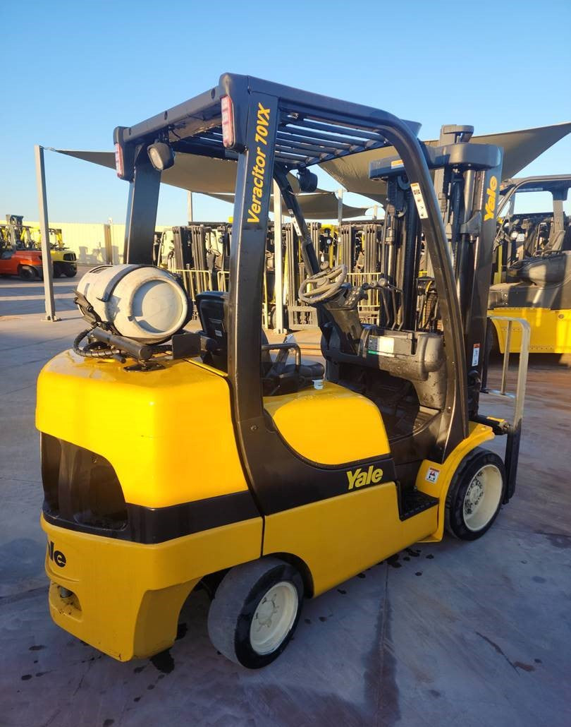 2014 YALE 7K CUSHION TIRE FORKLIFT