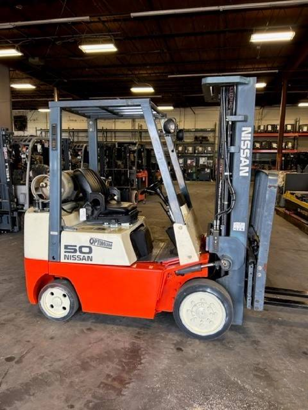 1999 NISSAN 5K CUSHION TIRE 4 FORKLIFT