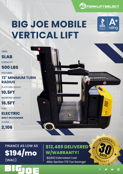 2010 BIG JOE MOBILE VERTICAL LIFT