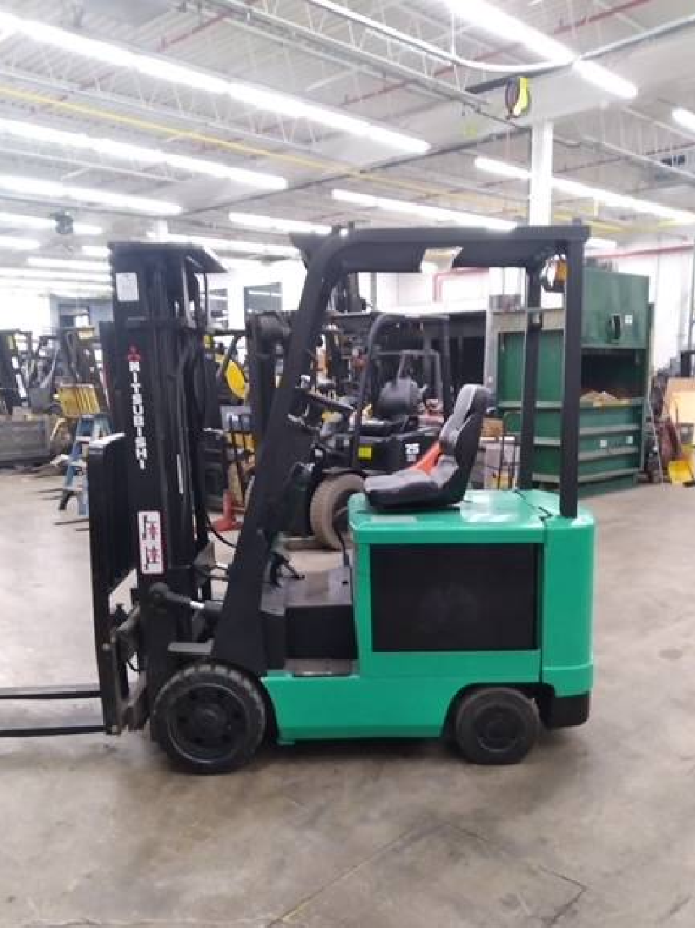 1996 MITSUBISHI 3.5K CUSHION TIRE FORKLIFT