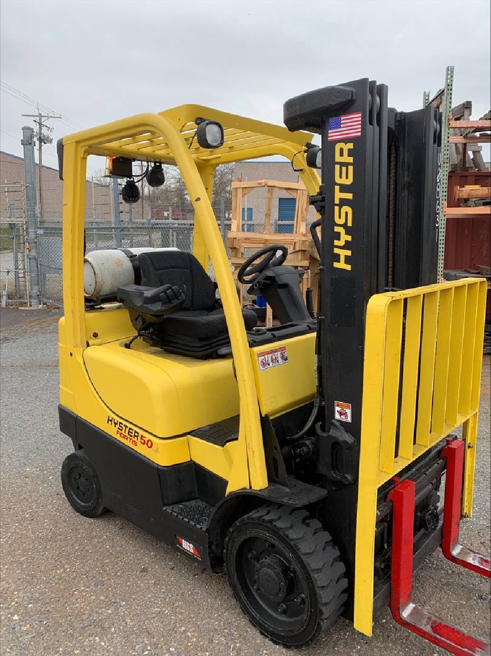 2013 HYSTER 5K CUSHION TIRE FORKLIFT