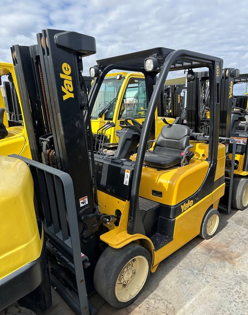 2014 YALE 7K CUSHION TIRE FORKLIFT