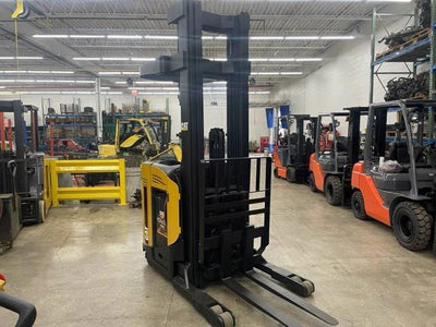 2006 CAT 3.5K CUSHION TIRE NARROW AISLE SINGLE REACH