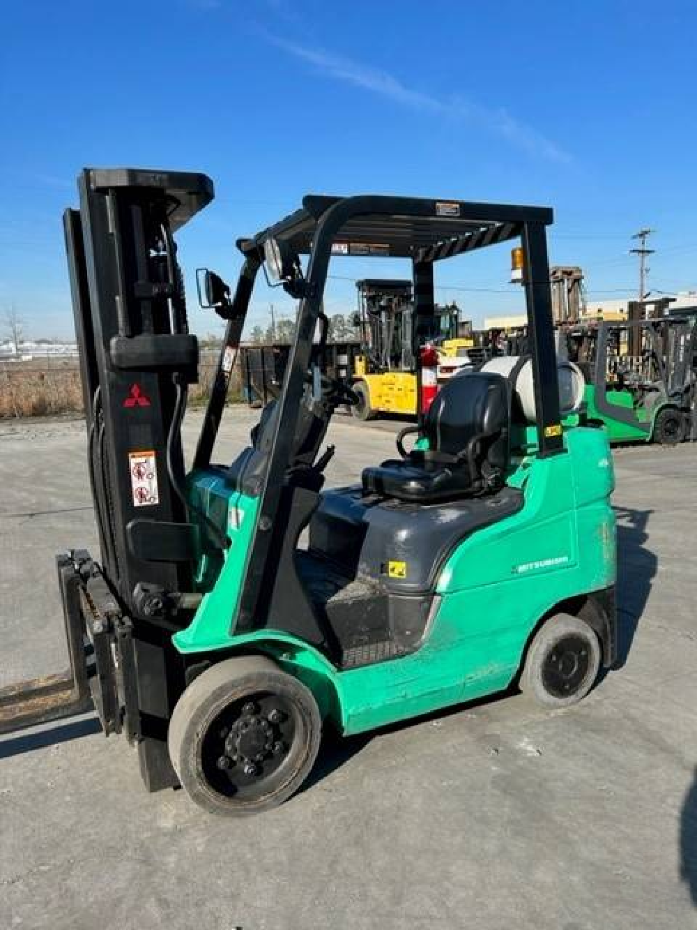 2017 MITSUBISHI 5K CUSHION TIRE FORKLIFT