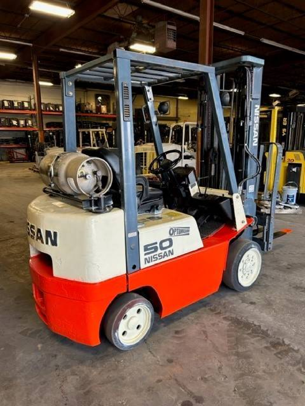 1999 NISSAN 5K CUSHION TIRE 4 FORKLIFT