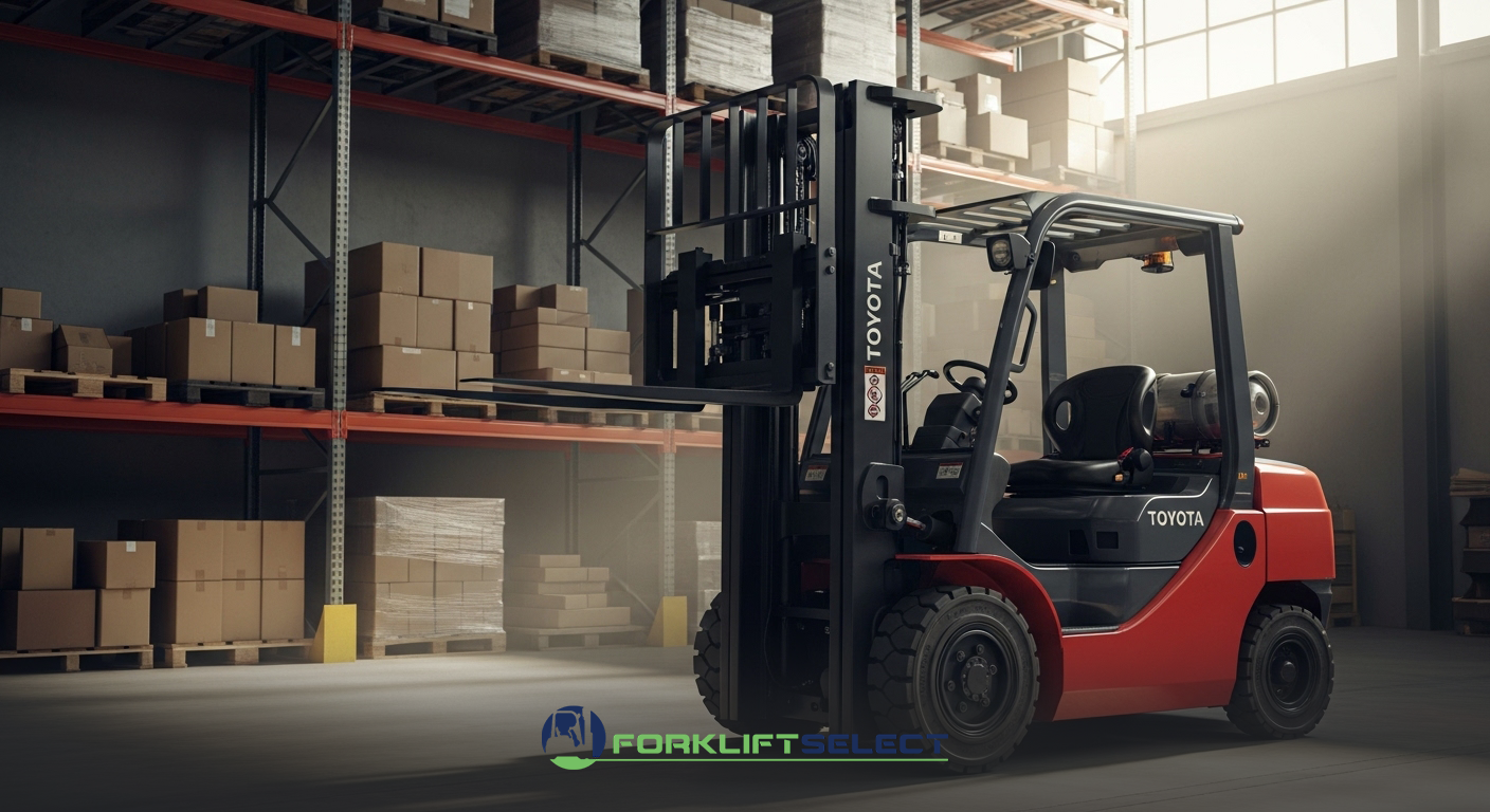 featured image of the blog titled "Choosing the Right Forklift for Construction vs. Warehouse Use"