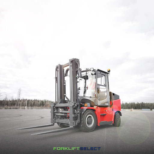 featured image of the blog titled "The Ultimate Guide to Choosing the Right Forklift for Your Business"