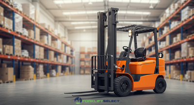 featured image of the blog titled "How Forklifts Adapt to Different Warehouse Conditions"