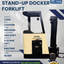 2004 CROWN 3K STAND-UP DOCKER FORKLIFT