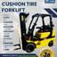 2005 YALE 6K CUSHION TIRE FORKLIFT