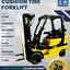 2005 YALE 6K CUSHION TIRE FORKLIFT