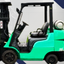 2010 MITSUBISHI 6K CUSHION TIRE FORKLIFT