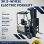 2011 CROWN 3K 3-WHEEL ELECTRIC FORKLIFT