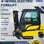 2011 YALE 5K 4-WHEEL ELECTRIC FORKLIFT