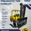 2014 HYSTER 11K PNEUMATIC TIRE FORKLIFT