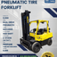 2015 HYSTER 9K PNEUMATIC TIRE FORKLIFT