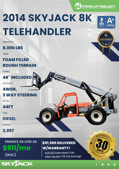 2014 SKYJACK 8K TELEHANDLER