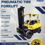 2015 HYSTER 9K PNEUMATIC TIRE FORKLIFT