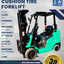 2017 MITSUBISHI 5K CUSHION TIRE FORKLIFT