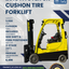 2015 HYSTER 3K CUSHON TIRE FORKLIFT