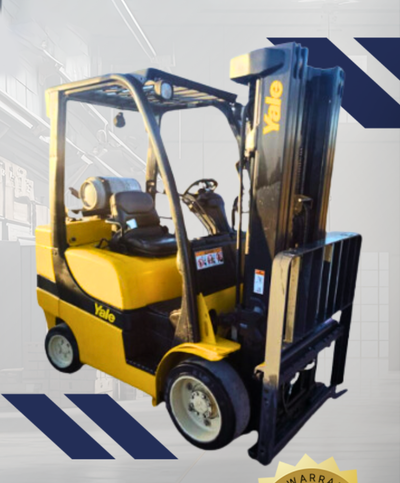 2014 YALE 7K CUSHION TIRE FORKLIFT