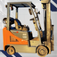 2018 DOOSAN 3.5K CUSHION TIRE FORKLIFT