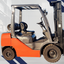 2017 TOYOTA 5K PNEUMATIC TIRE FORKLIFT