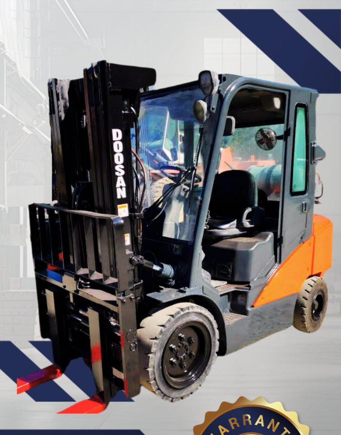 2019 DOOSAN 6K PNEUMATIC TIRE FORKLIFT