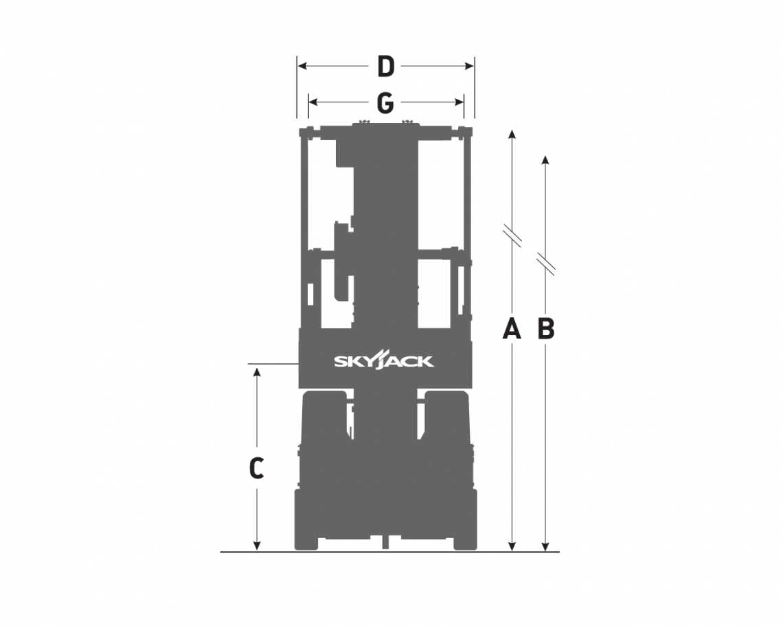 SKYJACK 2025 SJ12E VERTICAL MAST LIFTS